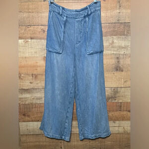 YFB Young Fabulous & Broke Wide Leg Pull-On Crop Jeans Women's size Large